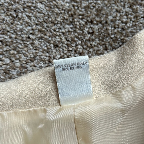 Vintage ladies wool pants, off white wool pants, winter white wool pants - Picture 2 of 5